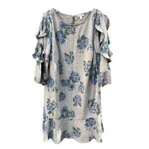Westport Women's Floral Grey Ruffle Dress